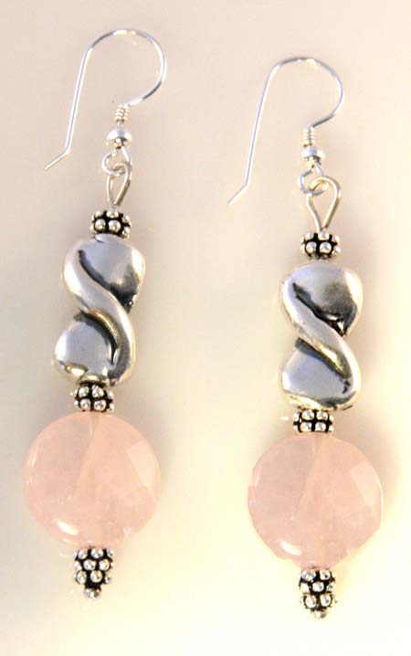 Silver Rose Relaxation Earrings