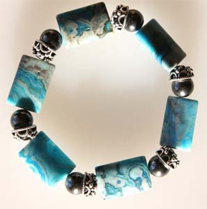 Peaceful Energies Crazy Lace  Hematite