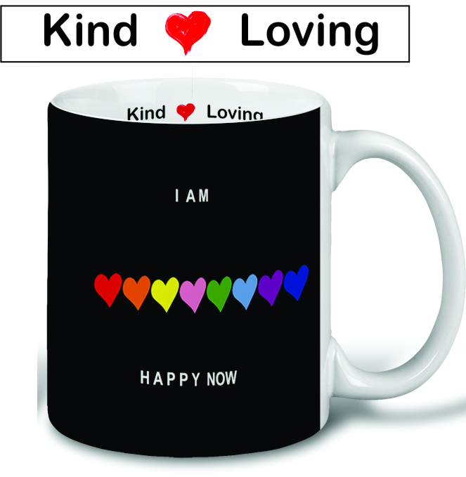 Happy Now Kind-Loving Ceramic Mug